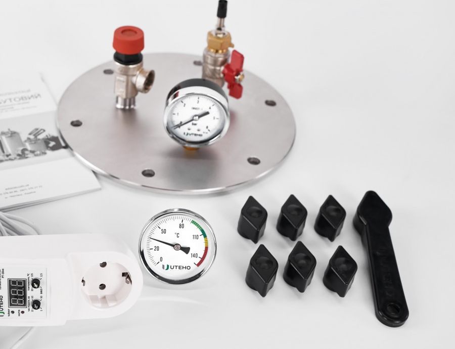 Датчик, термометр, клапаны автоклава