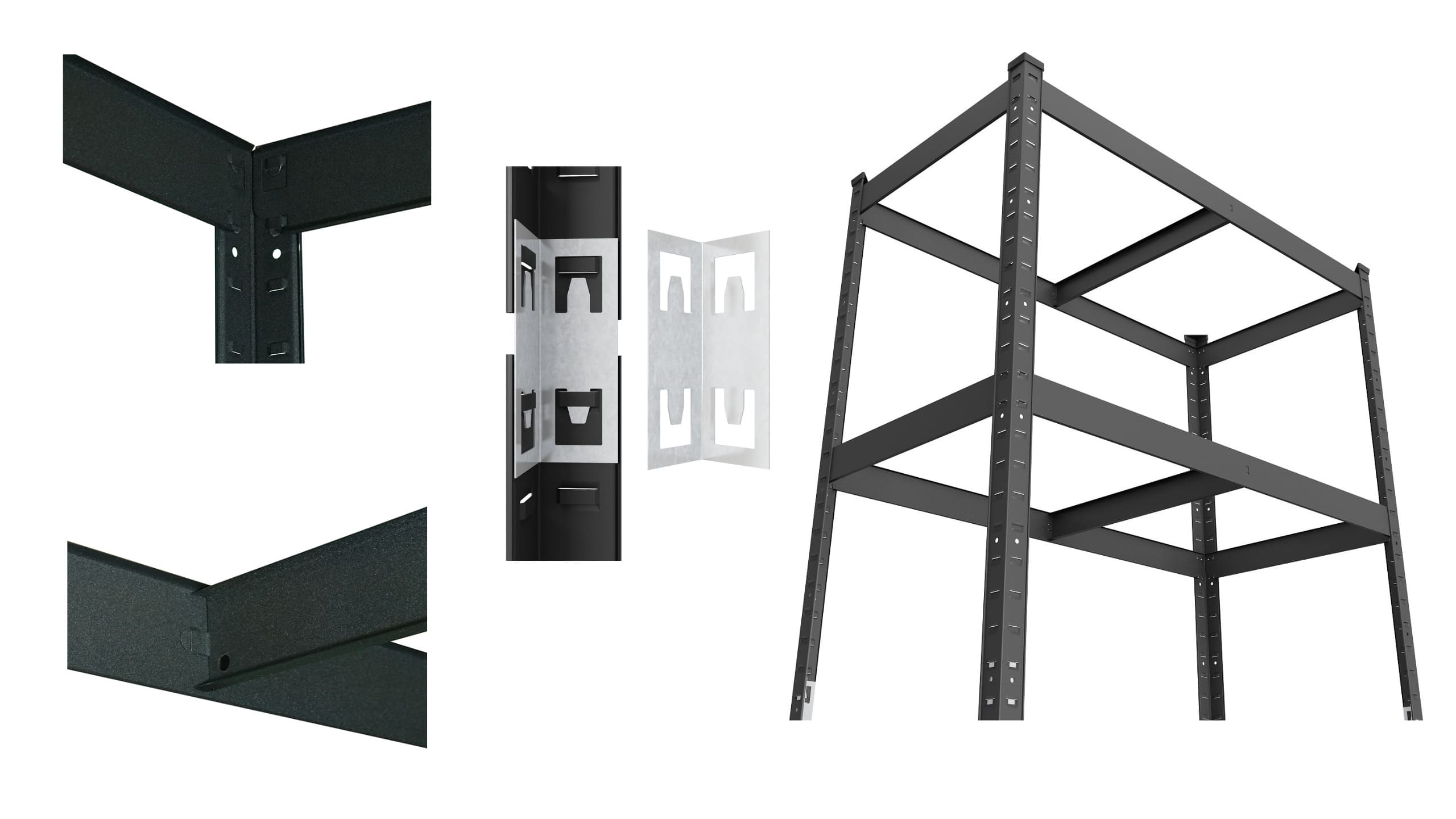 Конструкція металевого стелажу Конструкція металевого стелажу