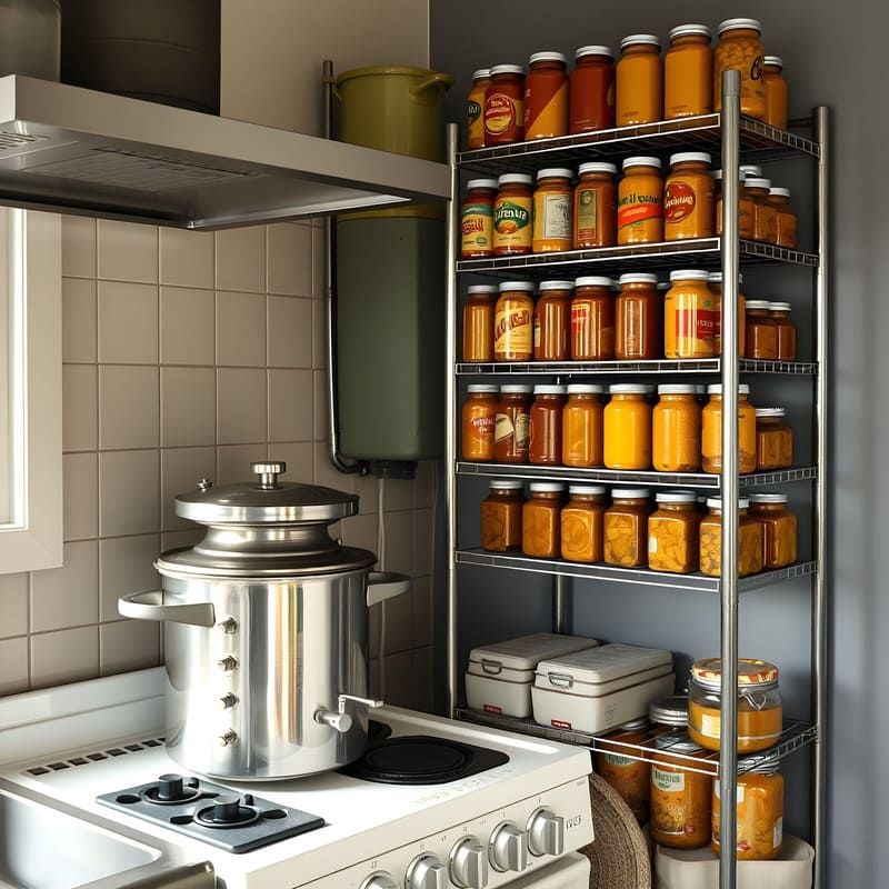 Купити стелаж на кухню