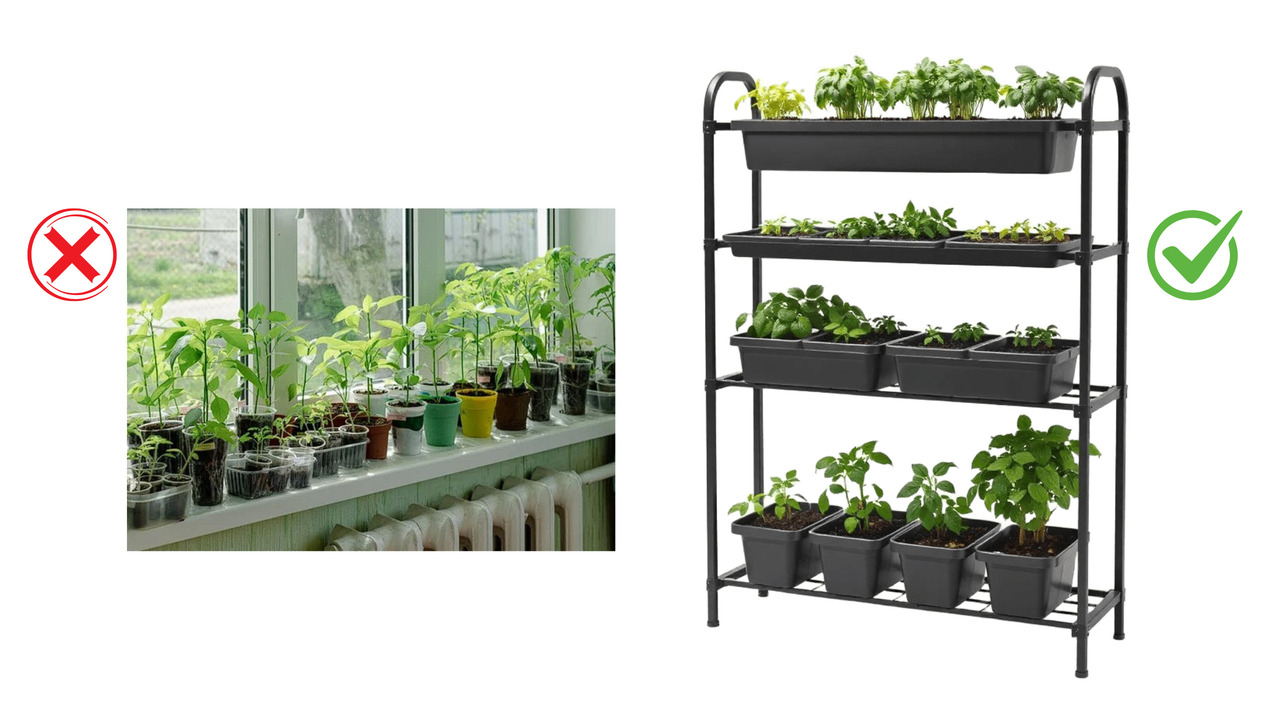 Стелажі для розсади
