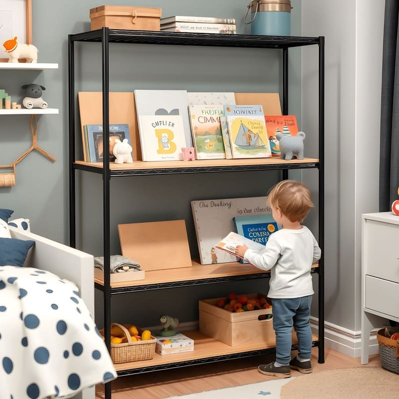 Металеві стелажі у дитячу