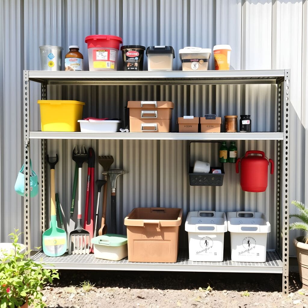 Стелажы для зберыгання інструментів