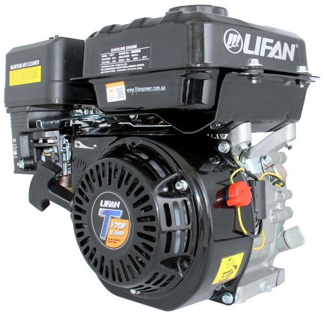 Двигун комбінований (газ/бензин) LIFAN LF170F-T Heavy Duty (7.8 к.с ...
