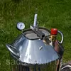 Автоклав Троян Мега-30, на 30 банок, газовий, нержавійка, 40 л., для тушонки, самопритискна кришка, фото , зображення 3