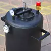 Автоклав Троян-32, на 32 банки, газовий, вуглецева сталь, 40 л., для тушонки, самопритискна кришка, фото , зображення 5