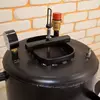 Автоклав Троян-16, на 16 банок, газовий, вуглецева сталь, 22 л., для тушонки, самопритискна кришка, фото , зображення 3