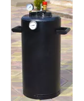 Автоклав Троян-32Е, на 32 банки, електричний, вуглецева сталь, 40 л., універсальний, для тушонки, самопритискна кришка, фото 