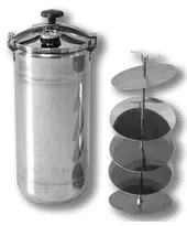 Автоклав Укрпромтех Бинго-16, на 16 банок, кассетный, газовый, нержавейка, 28 л., для тушенки, крышка винт, фото 