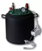 Автоклав Укрпромтех УТех8 electro, на 8 банок, електричний, вуглецева сталь, 15 л., універсальний, для тушкування, кришка болти, фото 