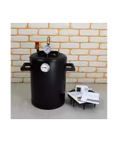 Автоклав Троян-16Э, на 16 банки, электрический, углеродная сталь, 22 л., универсальный, для тушенки, самоприжимная крышка, фото 