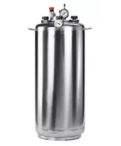 Автоклав Укрпромтех А40, на 40 банок, газовий, нержавійка, 50 л., для тушонки, кришка болти, фото 