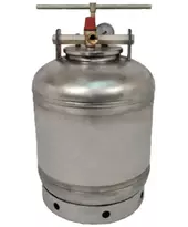 Автоклав ЛАН, на 16 банок, електричний, нержавійка, для тушонки, кришка гвинт, фото 