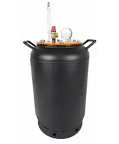 Автоклав ЛАН, на 24 банки, газовый, углеродная сталь, для тушенки, крышка болты, фото 