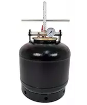 Автоклав ЛАН, на 8 банок, газовий, вуглецева сталь, для тушонки, кришка гвинт, фото 