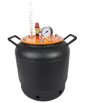 Автоклав ЛАН, на 8 банок, газовий, вуглецева сталь, для тушонки, кришка болт, фото 