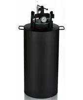 Автоклав Укрпромтех ЧЕ-40, на 40 банок, газовый, углеродная сталь, 50 л., для тушенки, крышка винт, фото 