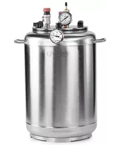 Автоклав Укрпромтех А24, на 24 банки, газовый, нержавейка, 30 л., для тушенки, крышка болты, фото 