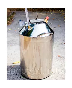 Автоклав Троян Мега-40, на 40 банок, газовый, нержавейка, 50 л., для тушенки, самоприжимная крышка, фото 