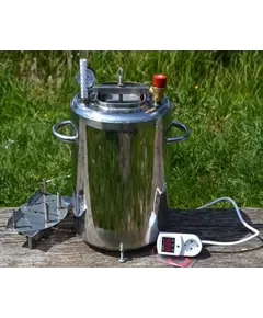 Автоклав Троян Люкс-14Э, на 14 банок, электрический, нержавейка, 20 л., универсальный, для тушенки, самоприжимная крышка, фото 