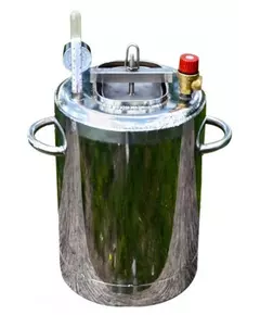 Автоклав Троян Люкс-14, на 14 банок, газовый, нержавейка, 20 л., для тушенки, самоприжимная крышка, фото 