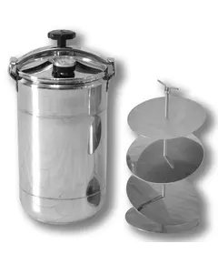 Автоклав Укрпромтех Бинго-12, на 12 банок, кассетный, газовый, нержавейка, 22 л., для тушенки, крышка винт, фото 