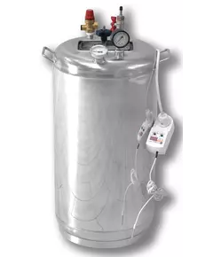 Автоклав Укрпромтех Гуд32 electro, на 32 банки, электрический, нержавейка, 45 л., универсальный, для тушенки, самоприжимная крышка, фото 