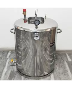 Автоклав Троян Мега-57Э, на 57 банок, электрический, нержавейка, 80 л., универсальный, для тушенки, самоприжимная крышка, фото 