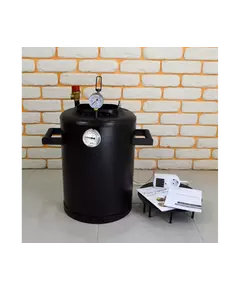 Автоклав Троян-16Э, на 16 банки, электрический, углеродная сталь, 22 л., универсальный, для тушенки, самоприжимная крышка, фото 