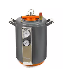 Автоклав Домашний Мастер 16, на 16 банок, газовый, углеродная сталь, 28 л., для тушенки, самоприжимная крышка, фото 