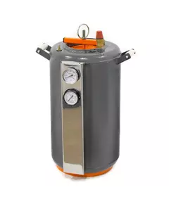 Автоклав Домашний Мастер 24, на 24 банки, газовый, углеродная сталь, 36 л., для тушенки, самоприжимная крышка, фото 