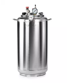 Автоклав Укрпромтех А32, на 32 банки, газовый, нержавейка, 40 л., для тушенки, крышка болты, фото 