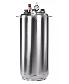 Автоклав Укрпромтех А40, на 40 банок, газовый, нержавейка, 50 л., для тушенки, крышка болты, фото 