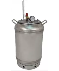 Автоклав ЛАН, на 40 банок, газовый, нержавейка, для тушенки, крышка болты, фото 