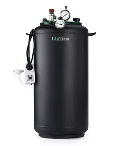 Автоклав Укрпромтех УТех32 electro, на 32 банки, електричний, вуглецева сталь, 45 л., універсальний, для тушкування, кришка болти, фото 