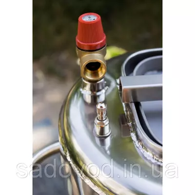 Автоклав Троян Люкс-14, на 14 банок, газовий, нержавійка, 20 л., для тушонки, самопритискна кришка, фото , зображення 6