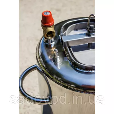 Автоклав Троян Люкс-14, на 14 банок, газовий, нержавійка, 20 л., для тушонки, самопритискна кришка, фото , зображення 7