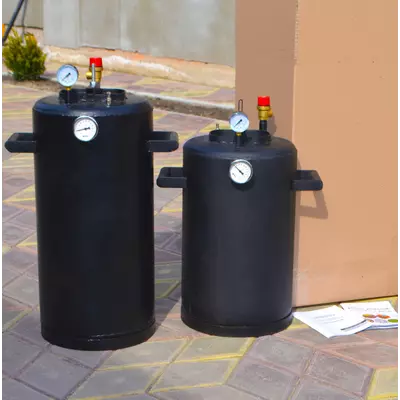 Автоклав Троян-32Е, на 32 банки, електричний, вуглецева сталь, 40 л., універсальний, для тушонки, самопритискна кришка, фото , зображення 6