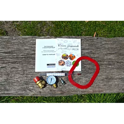 Автоклав Троян Мега-50, на 50 банок, газовий, нержавійка, 60 л., для тушонки, самопритискна кришка, фото , зображення 3