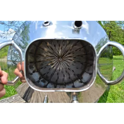 Автоклав Троян Мега-50, на 50 банок, газовий, нержавійка, 60 л., для тушонки, самопритискна кришка, фото , зображення 5