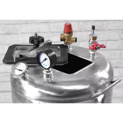 Автоклав Укрпромтех Гуд24 electro, на 24 банки, электрический, нержавейка, 35 л., универсальный, для тушенки, самоприжимная крышка, фото , изображение 4