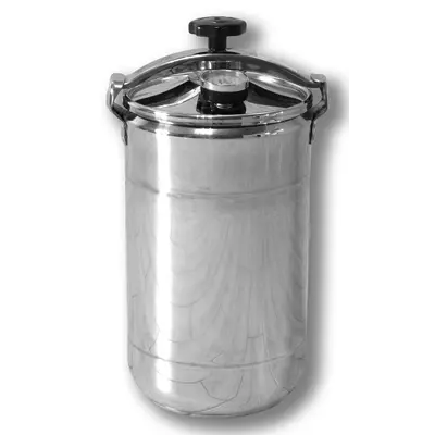 Автоклав Укрпромтех Бинго-12, на 12 банок, кассетный, газовый, нержавейка, 22 л., для тушенки, крышка винт, фото , изображение 2