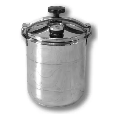 Автоклав Укрпромтех Бинго-8, на 8 банок, кассетный, газовый, нержавейка, 12 л., для тушенки, крышка винт, фото , изображение 2