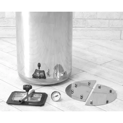 Автоклав Укрпромтех Гуд40 electro, на 40 банок, электрический, нержавейка, 60 л., универсальный, для тушенки, самоприжимная крышка, фото , изображение 5