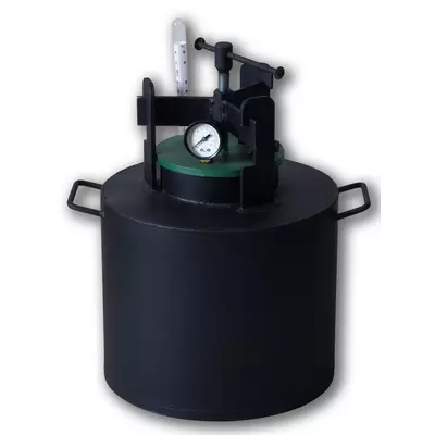 Автоклав Укрпромтех ЧЕ-8, на 8 банок, газовый, углеродная сталь, 15 л., для тушенки, крышка винт, фото 