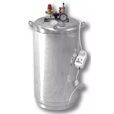 Автоклав Укрпромтех Гуд32 electro, на 32 банки, електричний, нержавійка, 45 л., універсальний, для тушонки, самопритискна кришка, фото 