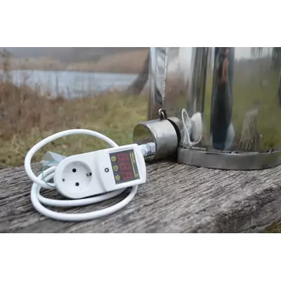 Автоклав Троян Люкс-24Э, на 24 банки, электрический, нержавейка, 32 л., универсальный, для тушенки, самоприжимная крышка, фото , изображение 4