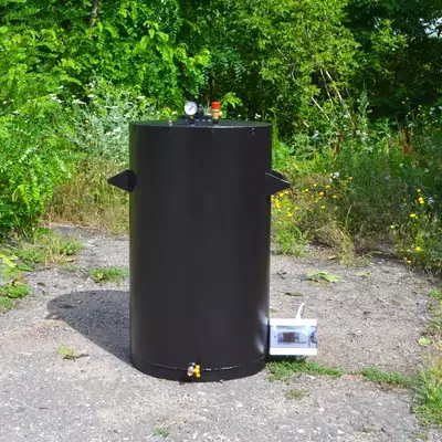 Автоклав Про-170Э, на 170 банок, электрический, углеродная сталь, универсальный,  для тушенки, самоприжимная крышка, фото 