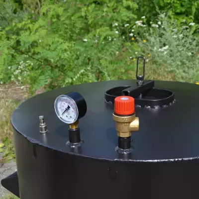 Автоклав Про-170Э, на 170 банок, электрический, углеродная сталь, универсальный,  для тушенки, самоприжимная крышка, фото , изображение 4