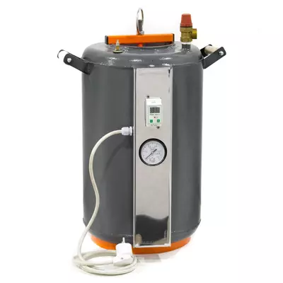 Автоклав Домашний Мастер 16 электро, на 16 банок, электрический, углеродная сталь, 32 л., для тушенки, универсальный, самоприжимная крышка, фото , изображение 2