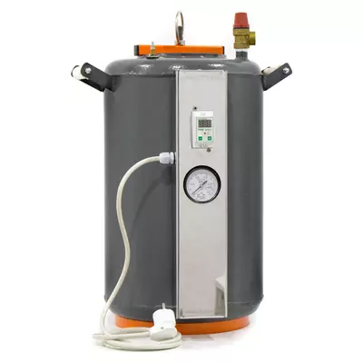 Автоклав Домашний Мастер 16 электро, на 16 банок, электрический, углеродная сталь, 32 л., для тушенки, универсальный, самоприжимная крышка, фото , изображение 3